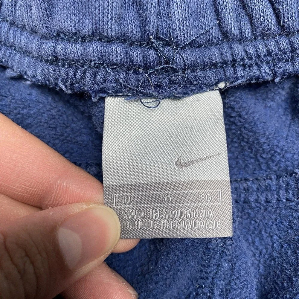 Y2K Nike Sweatpants XL (36x32) Baggy Wide Leg Faded Blue